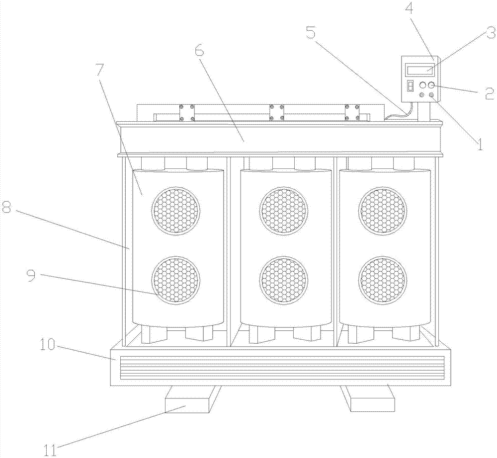 Air-cooling dry-type power transformer