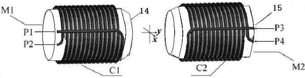 Ferrofluid optical current sensor with horizontal bias device and method