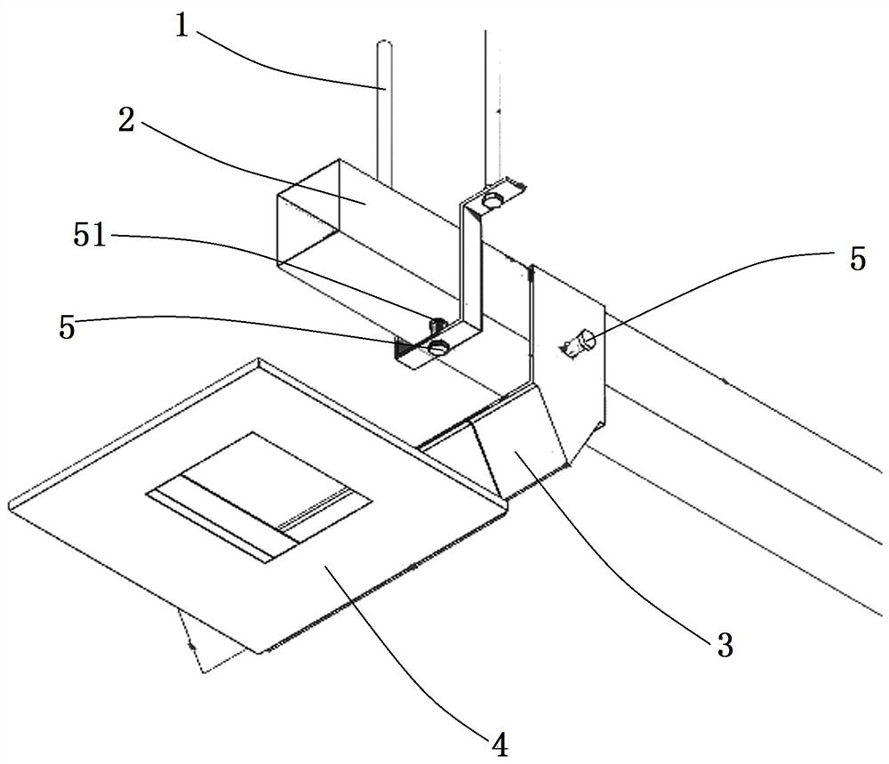 Fabricated bathroom ceiling structure and mounting mode thereof