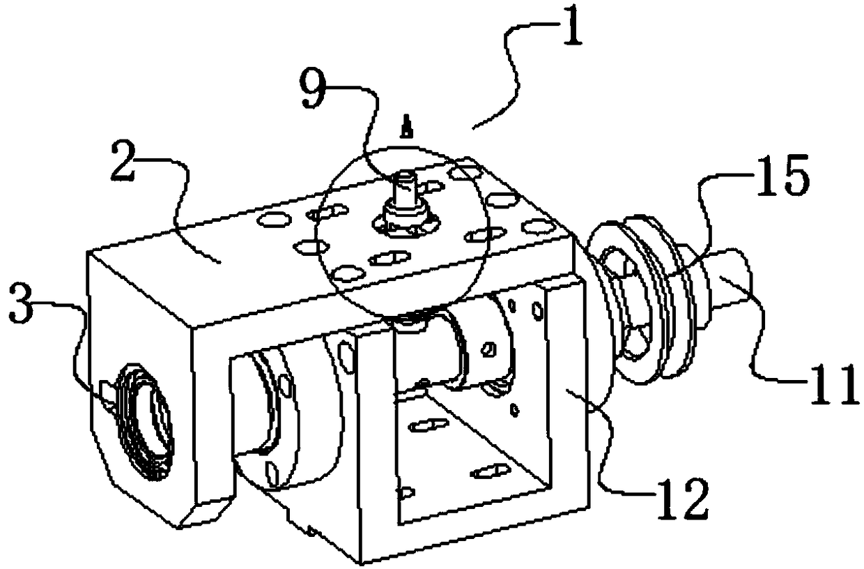 Fixing device used in windmill rotating table