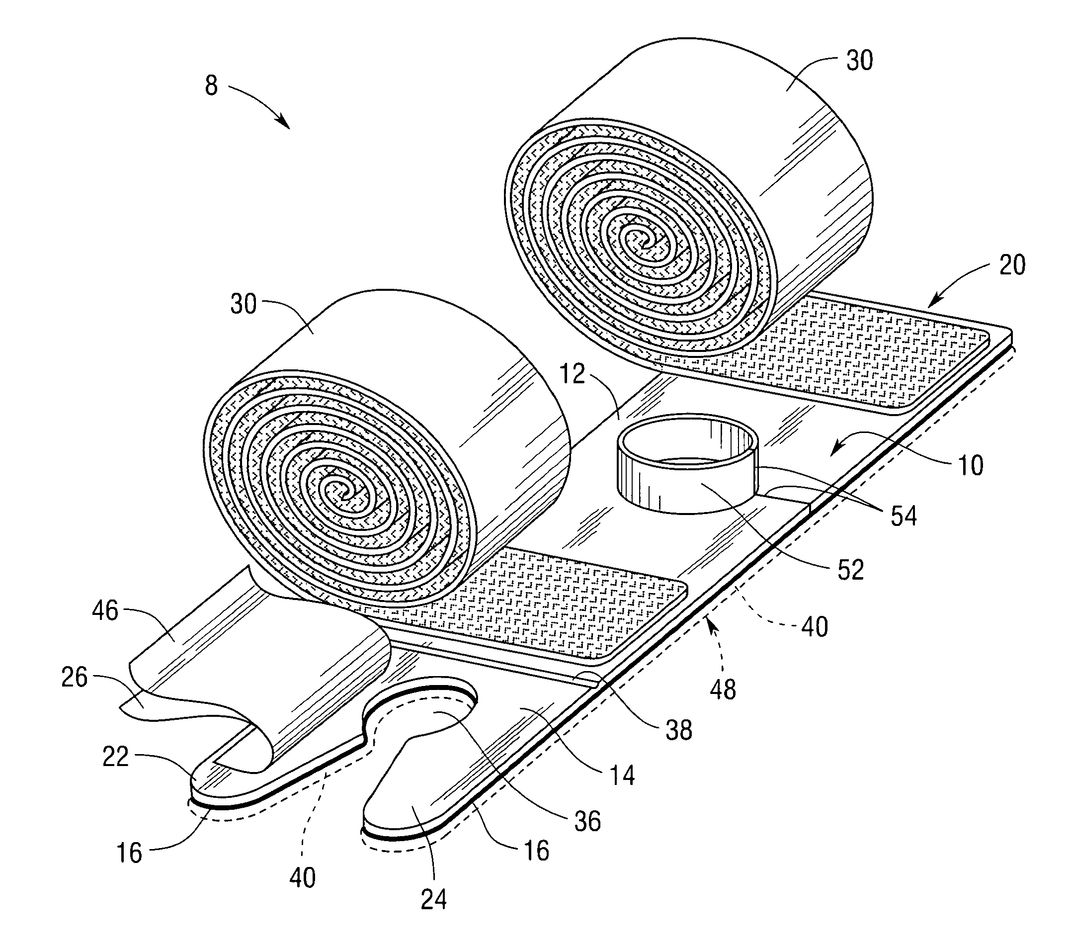 Medical appliance stabilization device and method for using same