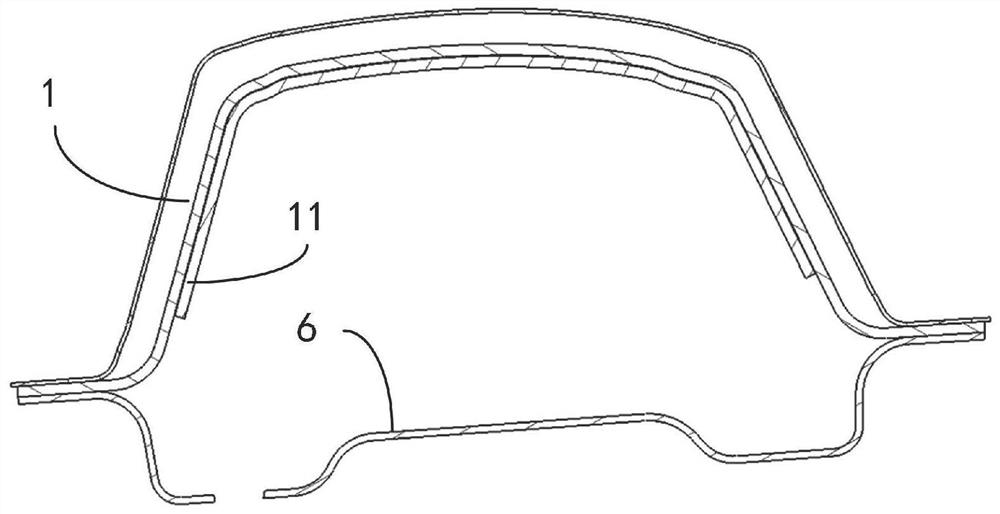 Automobile B column reinforcing structure and automobile B column