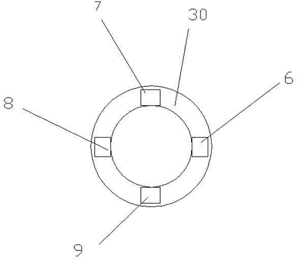 Workpiece thermal treatment method using three axial grooves and high-temperature-resistant ceramic material