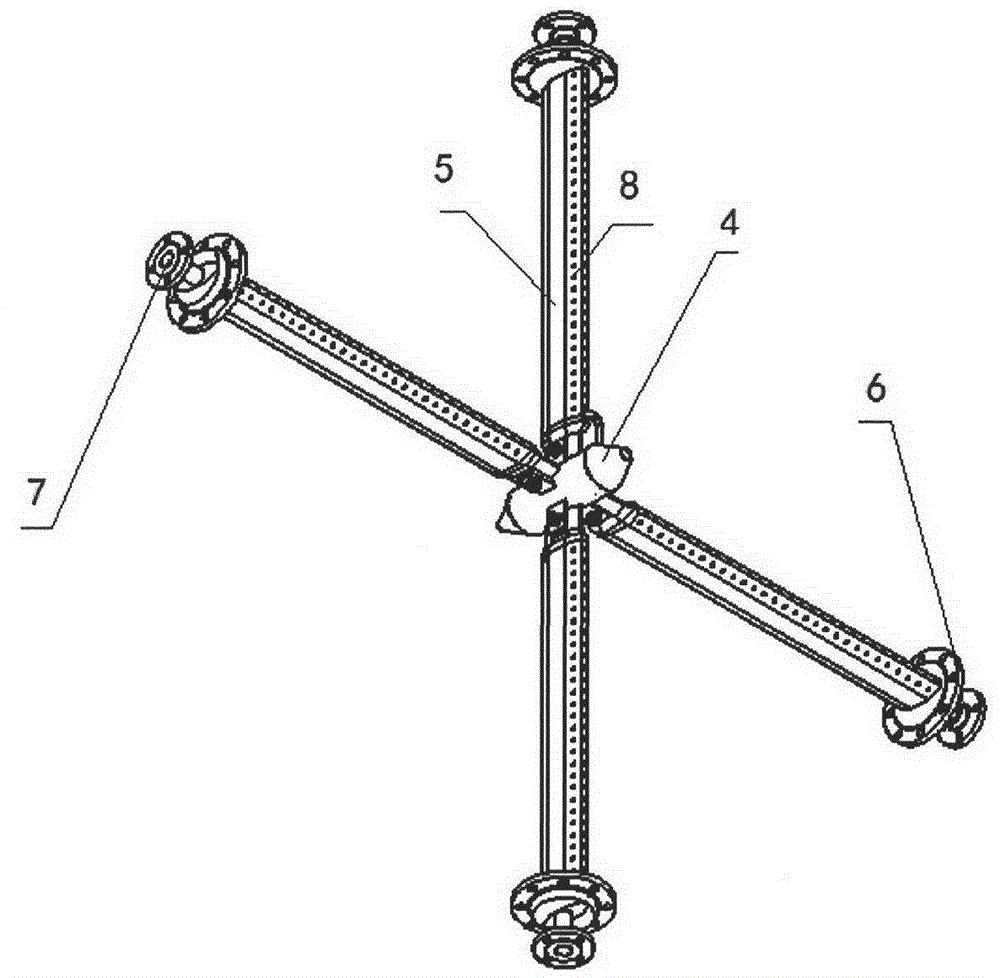 Water spray cooling device for high-altitude simulated test bench