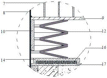 Pipe pile top friction-shearing type energy consumption connecting device and construction method thereof