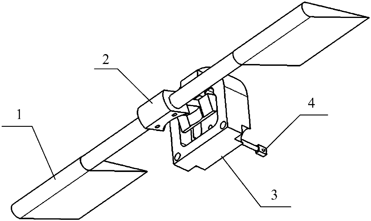 Free-flying model rudder surface deflection device