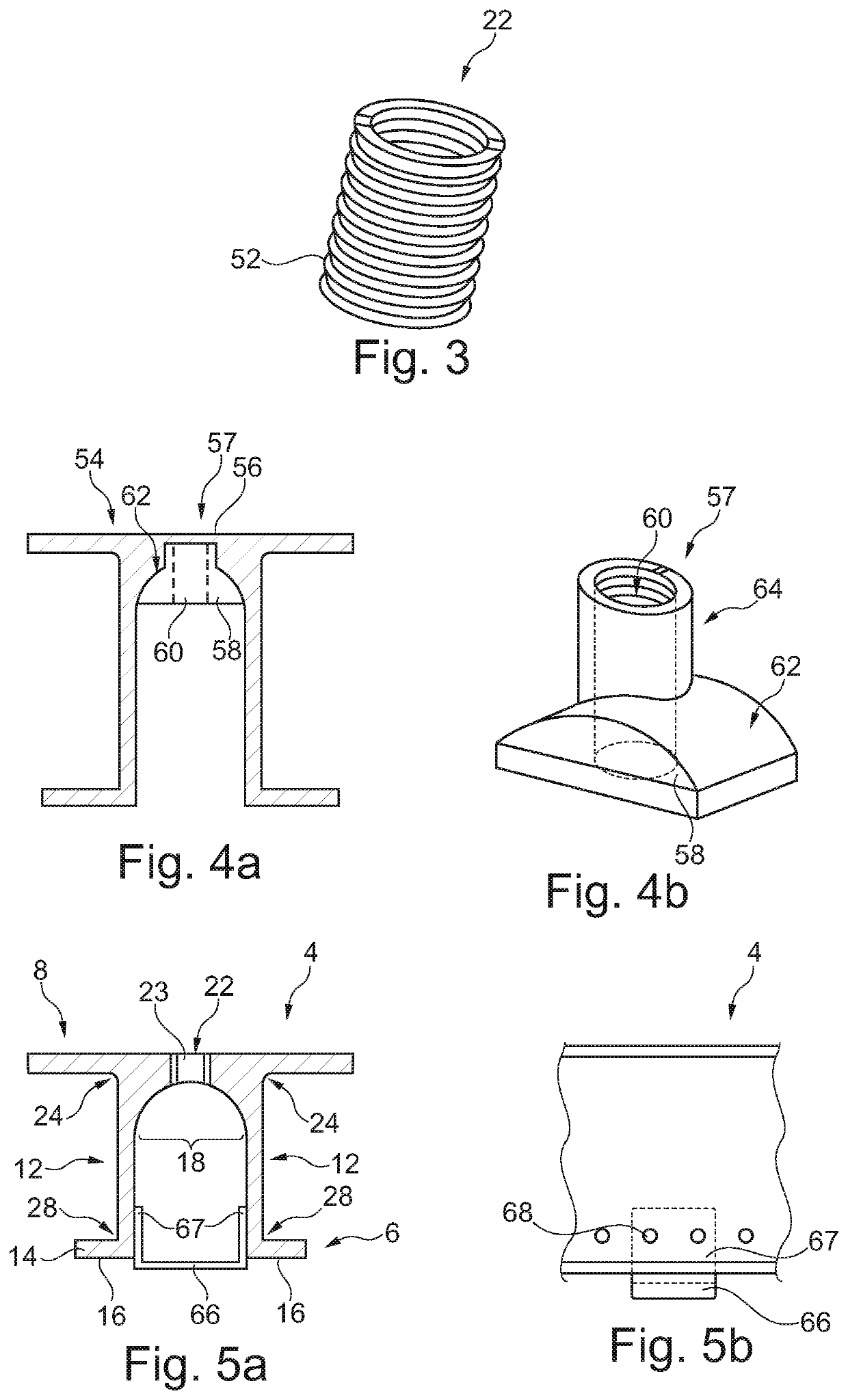 Rail Systems for Fixing Fittings in a Cabin of a Vehicle