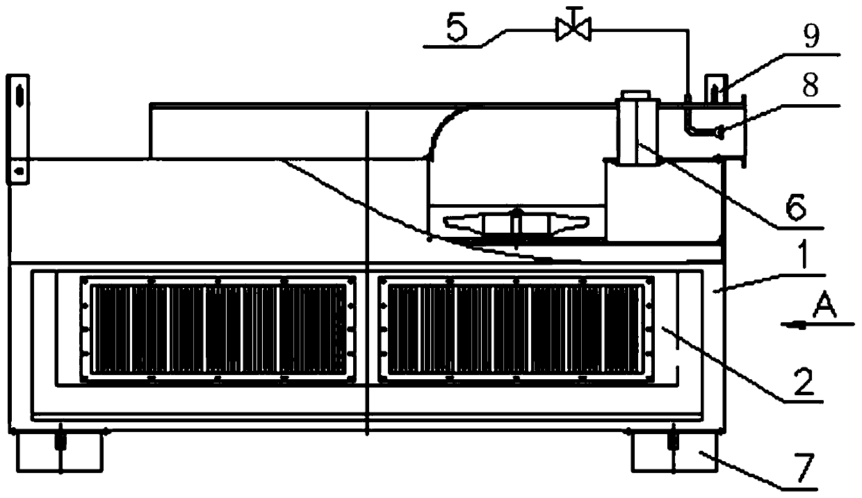 Ship kitchen exhaust device