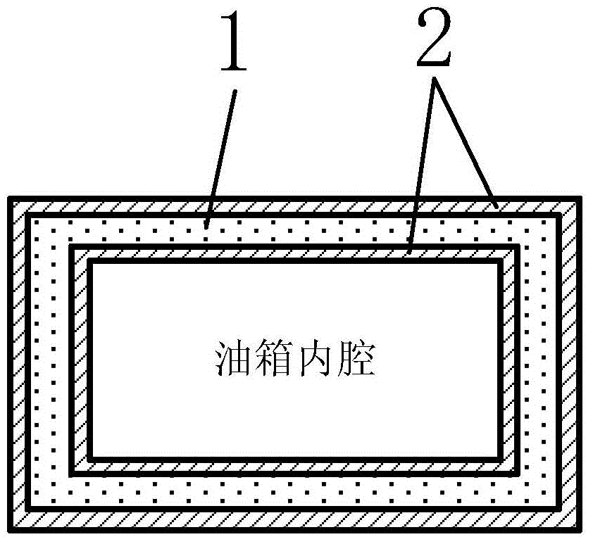 Foamed aluminum automobile anti-explosion oil tank