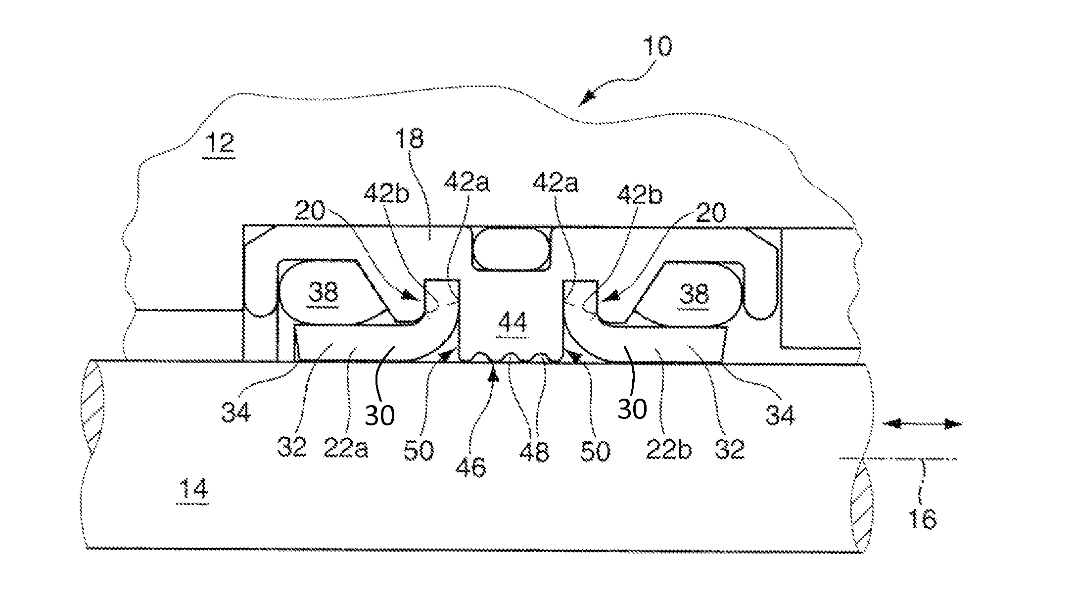 Sealing arrangment and method for the production thereof