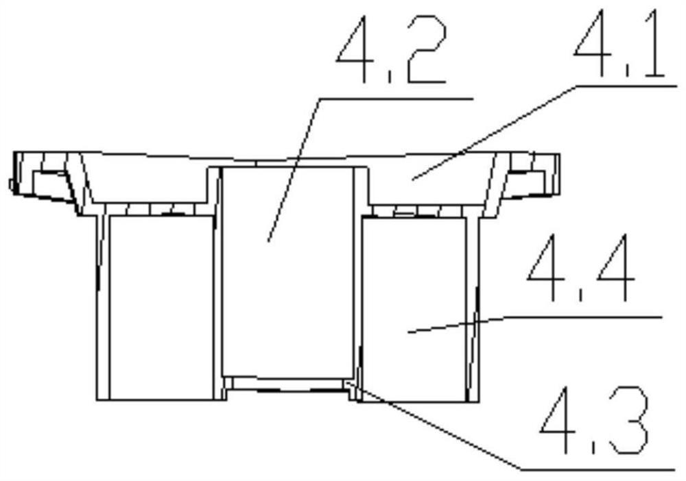 Double-pump single-outlet type emulsion packaging bottle