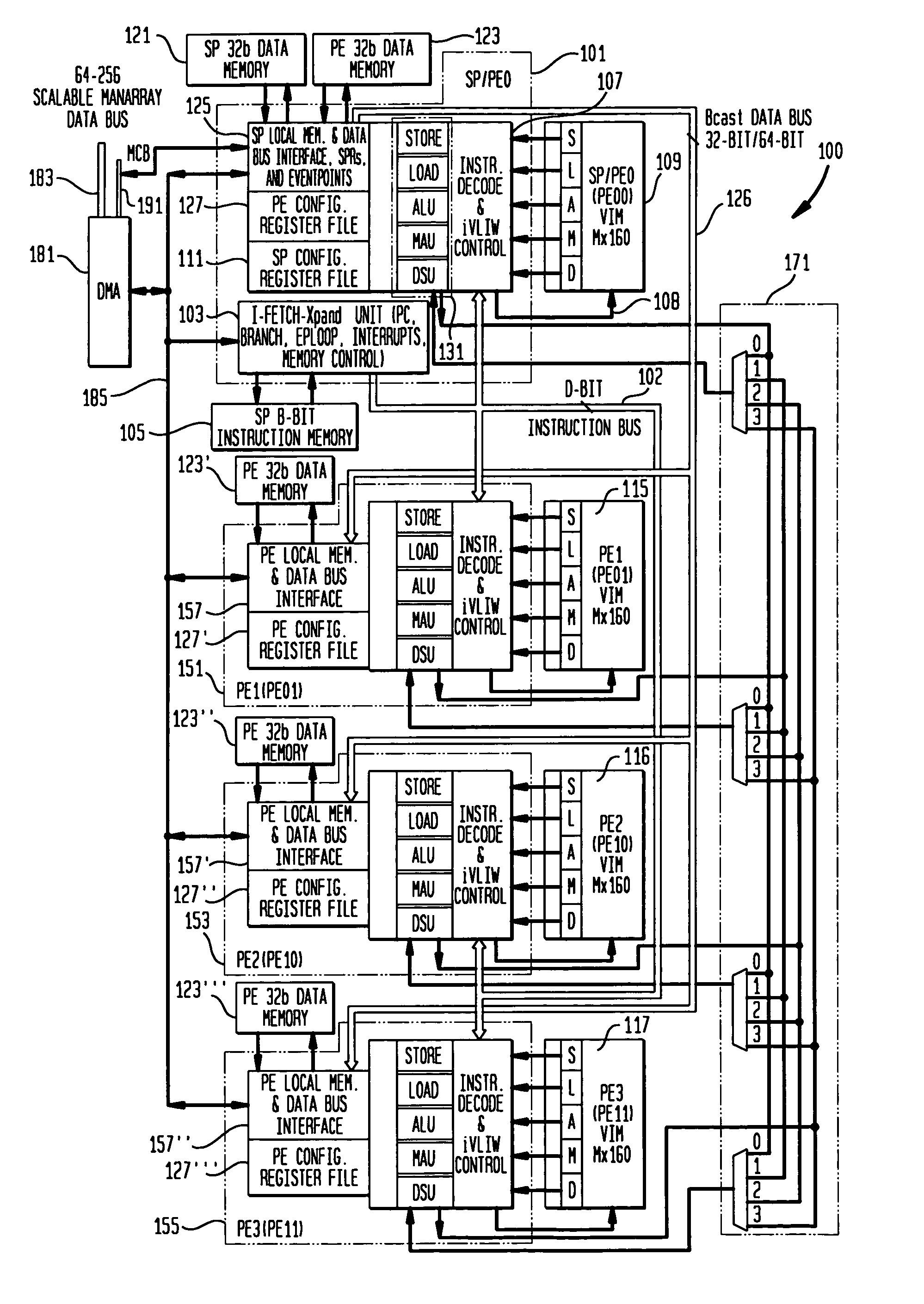 Methods and apparatus for indirect compound VLIW execution using operand address mapping techniques
