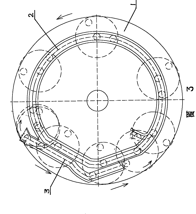 Multi-station turntable with switchable trajectory