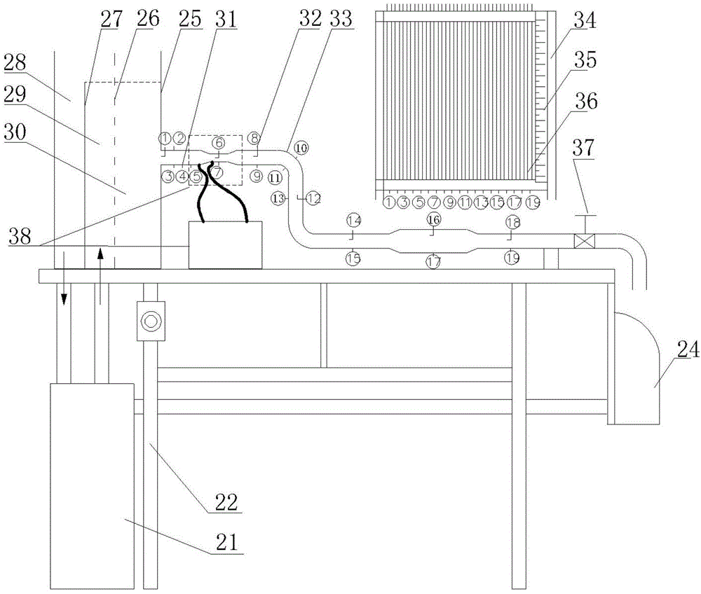 Self-circulation Bernoulli experimental device with teaching effect flow digital display function