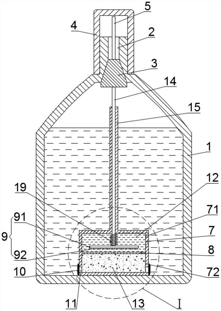 Filling mechanism for electronic cigarette tar atomized liquid
