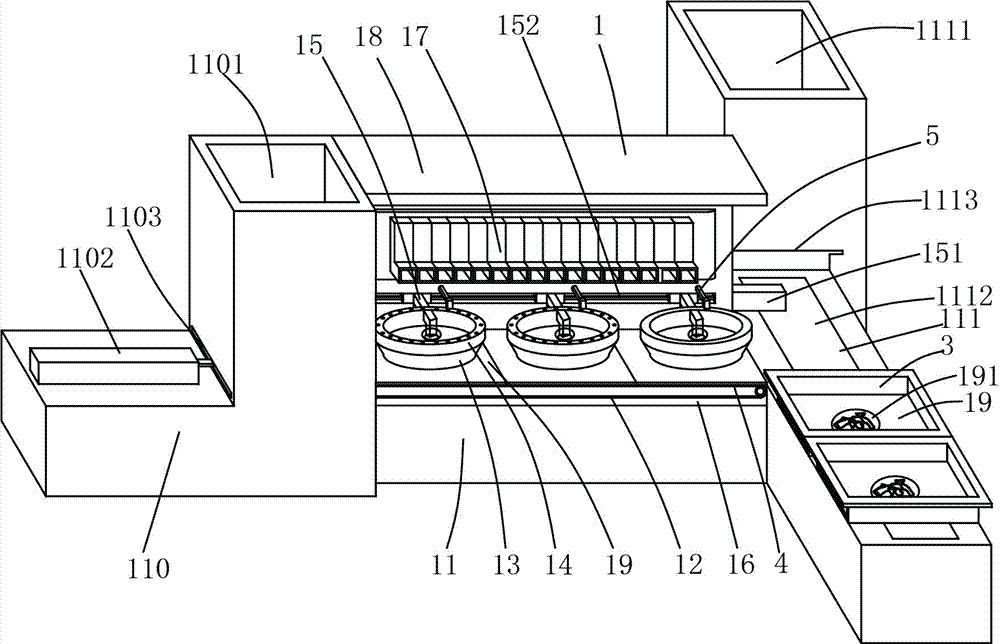 Automatic cooking robot facilitating dish serving