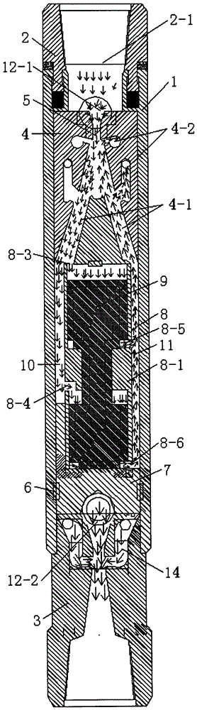 A high frequency drilling hammer