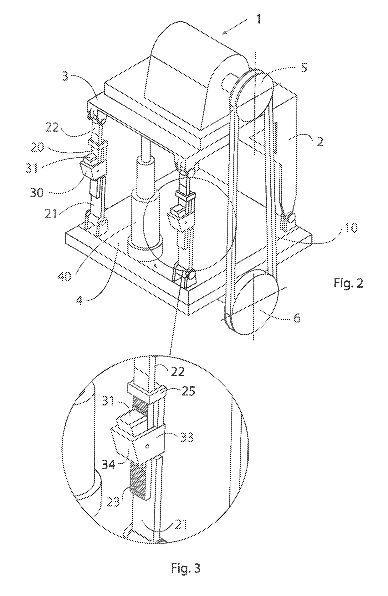 A device for locking a belt at predetermined belt tension