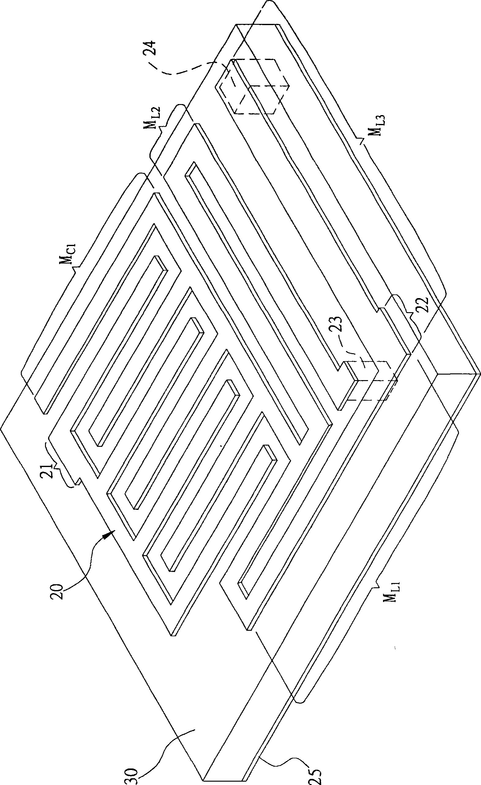 Narrow-frequency band filter on circuit board for inhibiting high-frequency harmonic wave