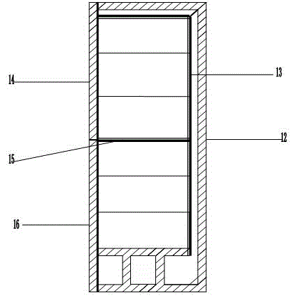 Laminated forced-cooling environment-protection electricity-saving refrigerator