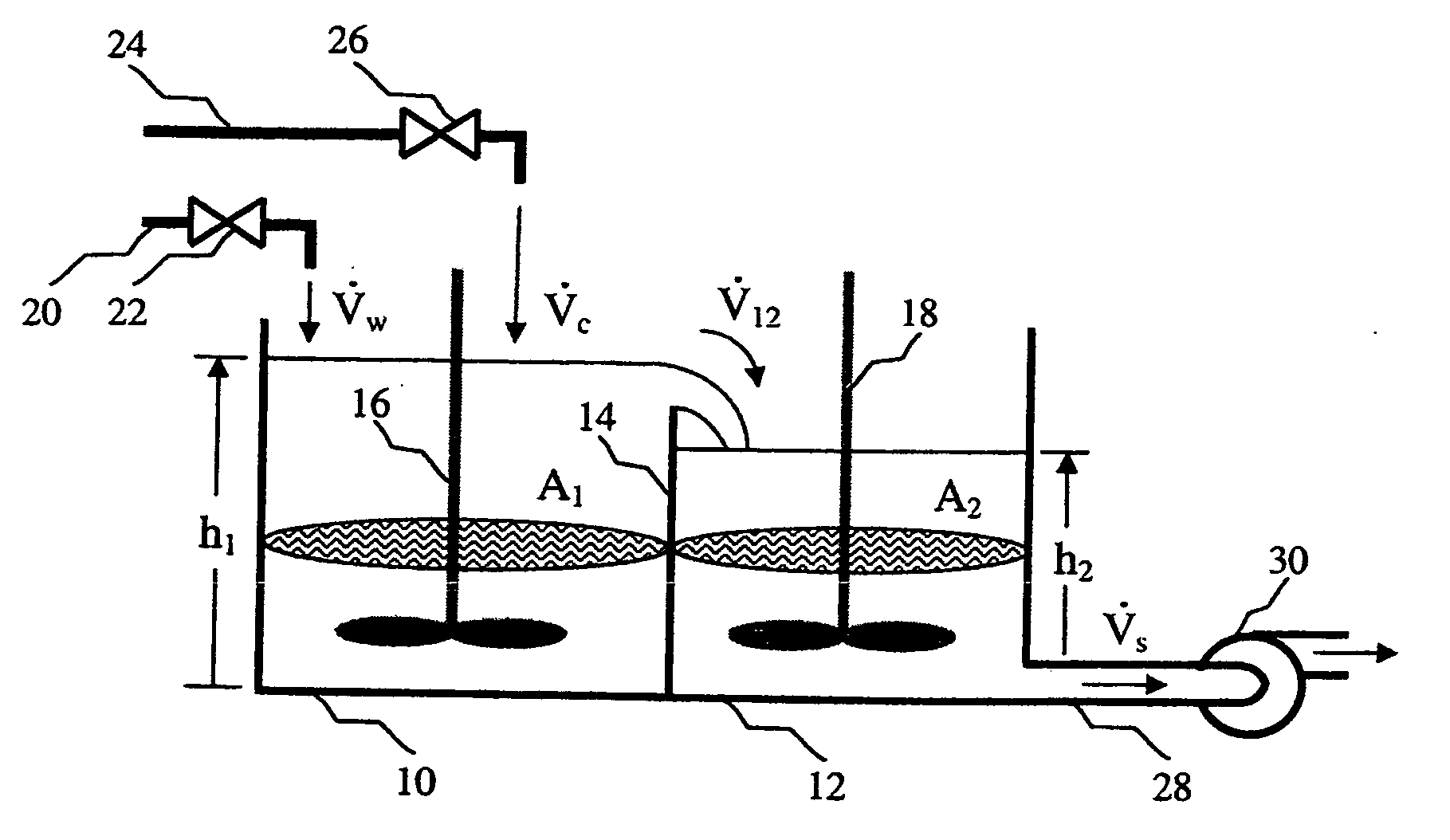 Systems for determining a volumetric ratio of a material to the total materials in a mixing vessel