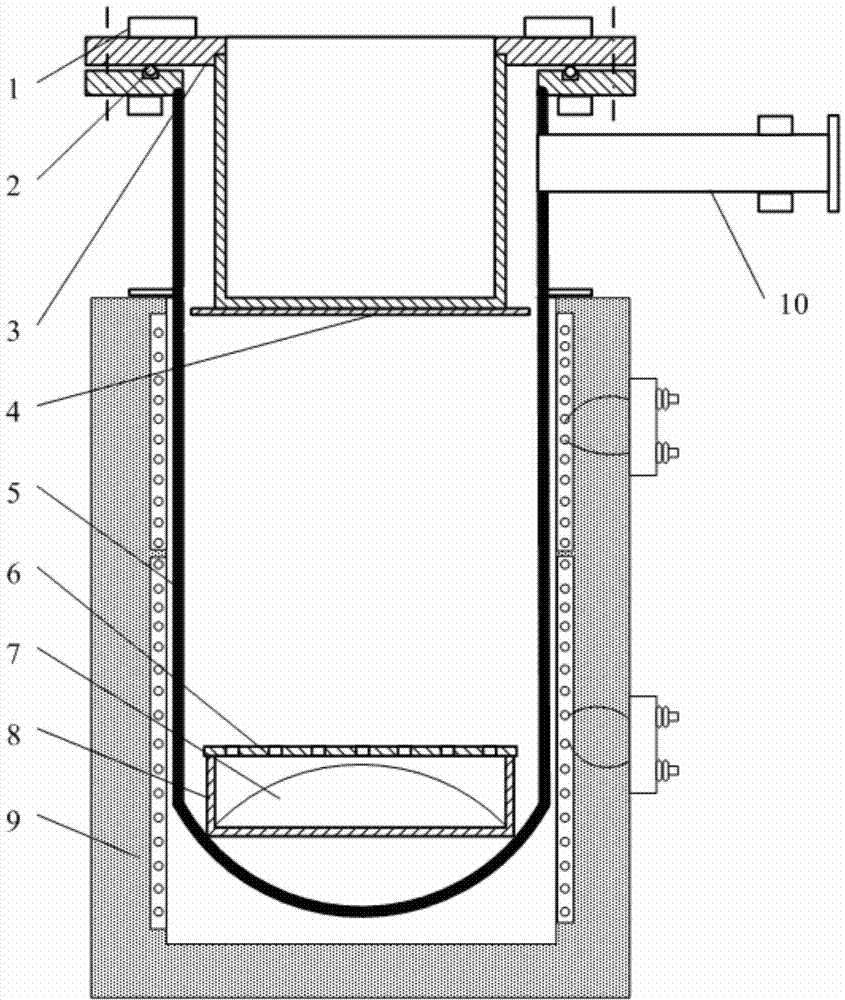 High-purity calcium vacuum distillation purification device and method