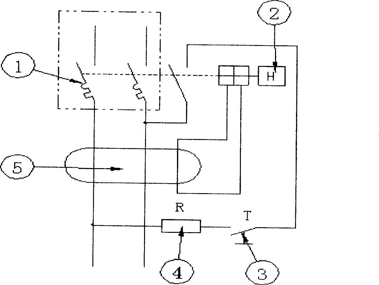 Electromagnetic residual current action protector and the protecting method thereof