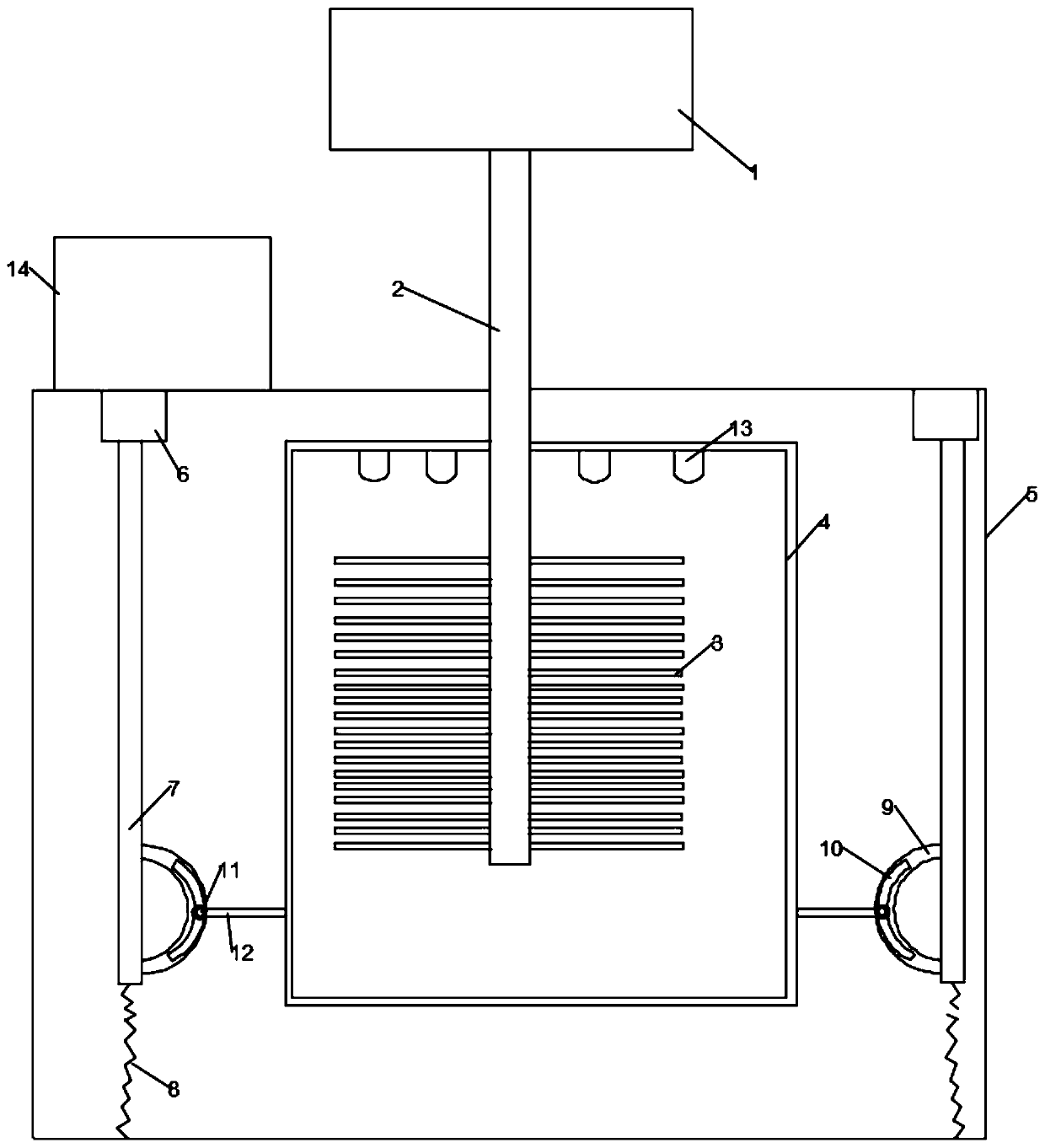 Rusted steel acid pickling device