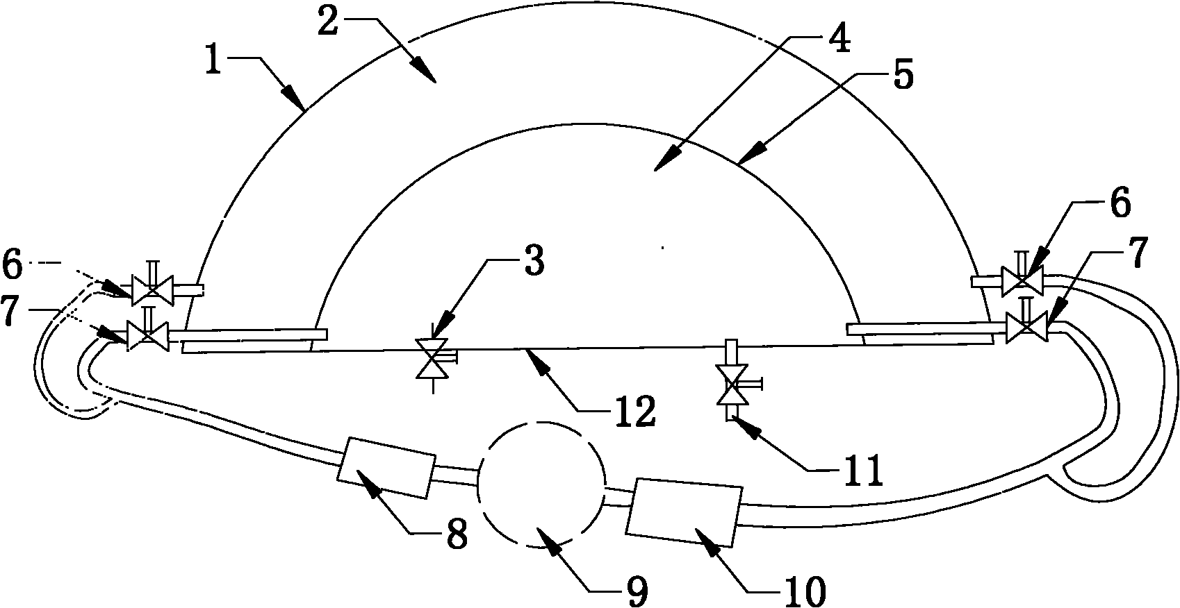 Pressure-adjustable double layer smog chamber