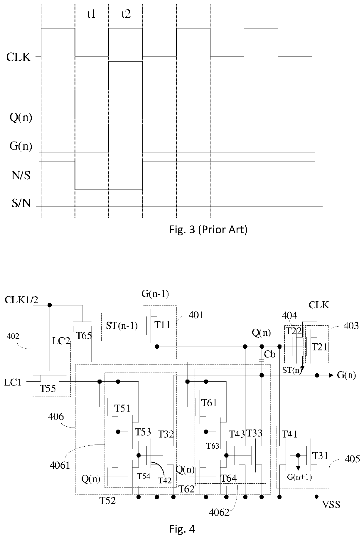 Gate driver on array circuit and liquid crystal display with the same