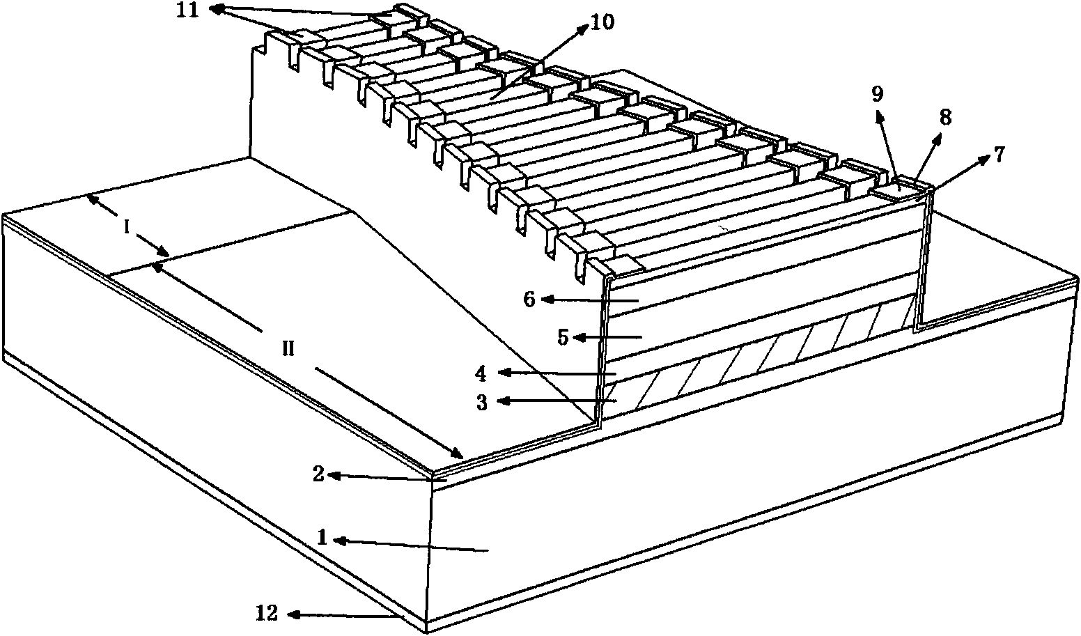 Tapered photonic crystal quantum cascade laser and manufacture method thereof