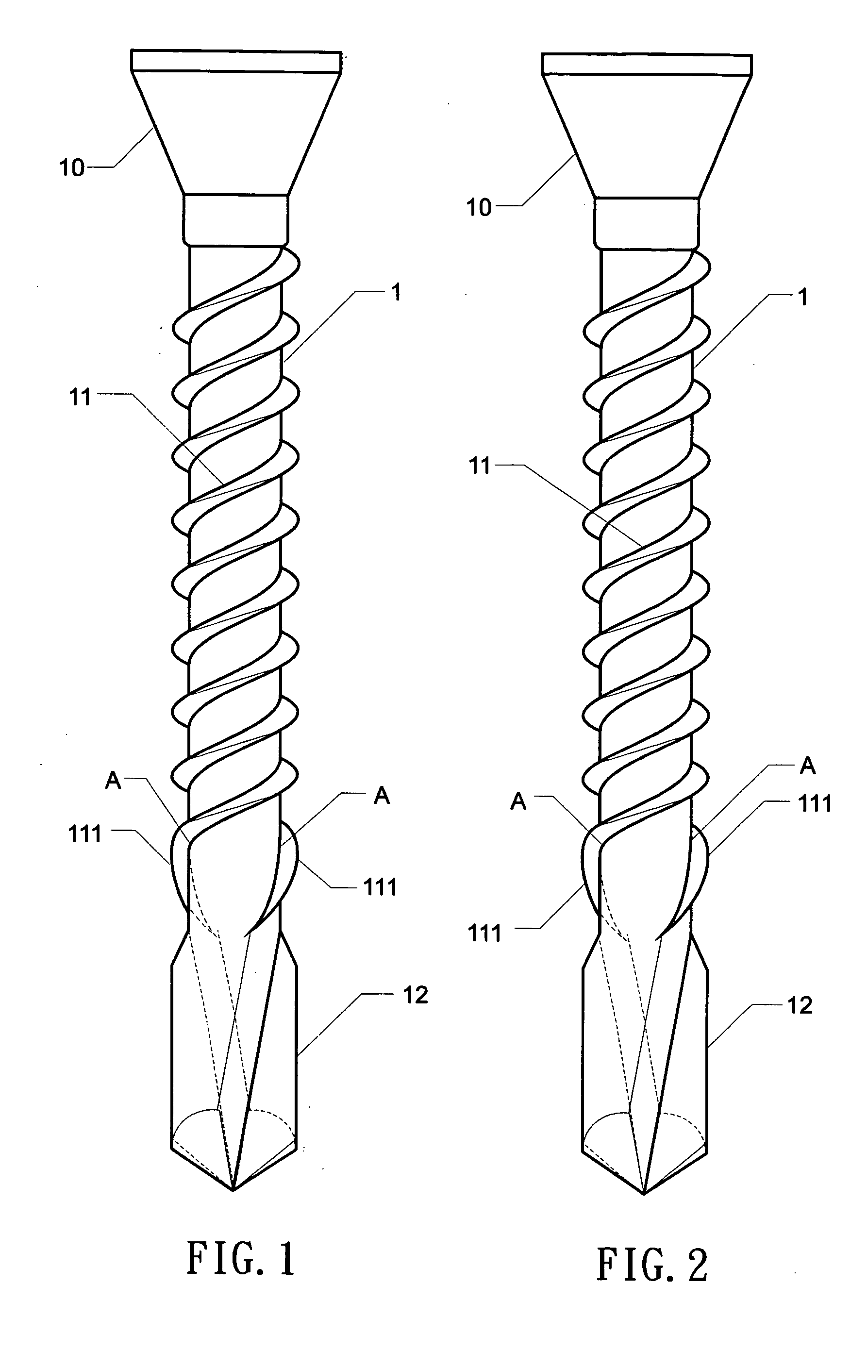 Screw with a drilling tail