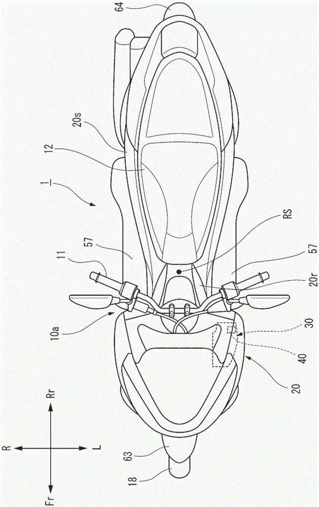 Article storage structure for automatic two-wheeled vehicles