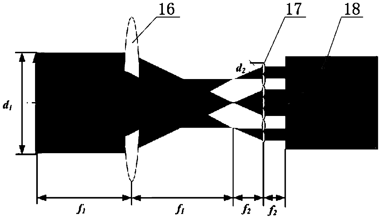 Sodium guide star uplink laser light field pre-correction system