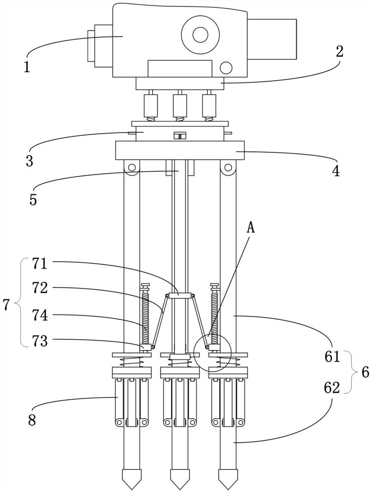 Measuring device for civil engineering