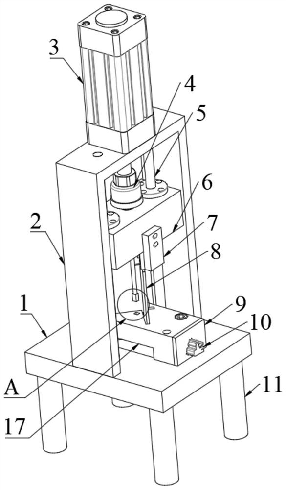 Corner cutting mechanism for refrigerator door sealing strip