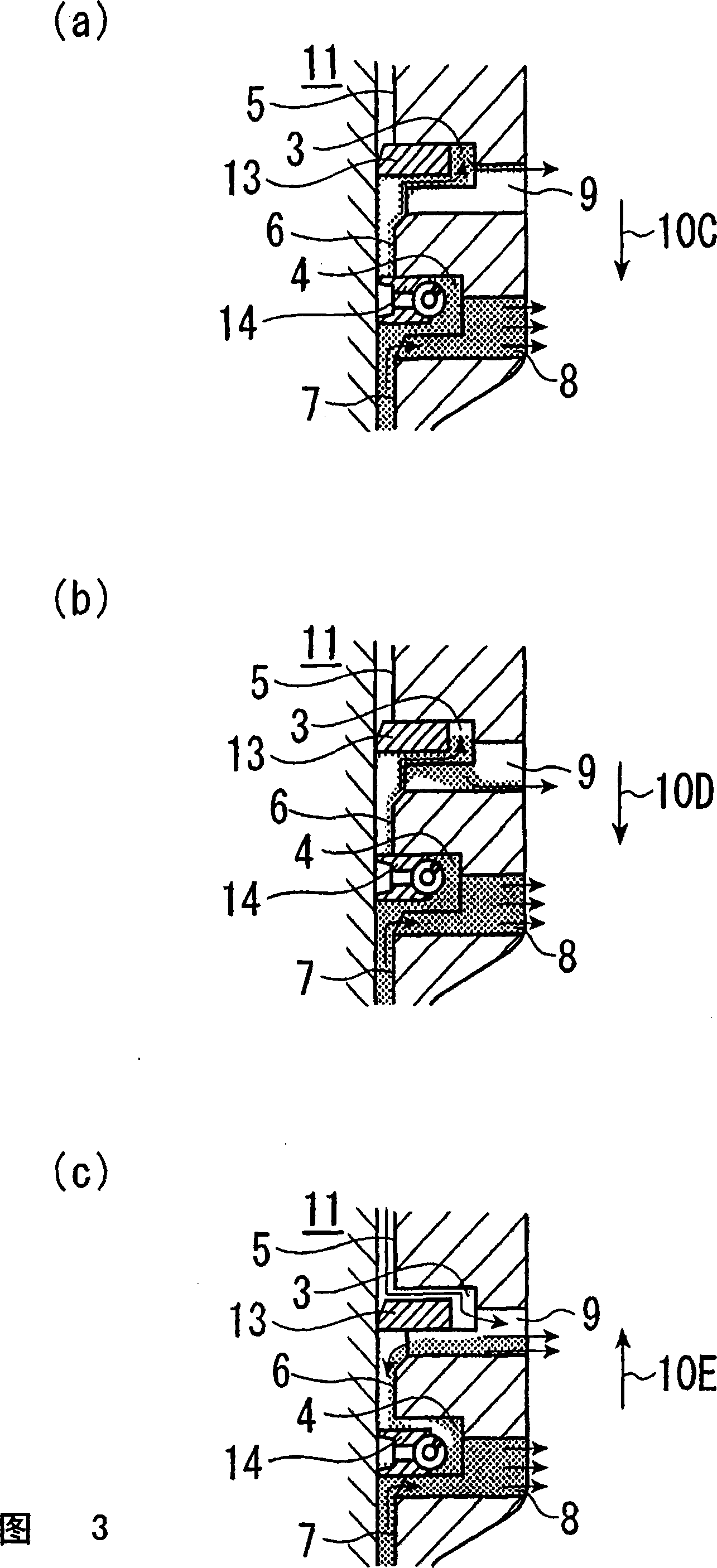 Piston for internal-combustion engine and combination of piston and piston ring for internal-combustion engine
