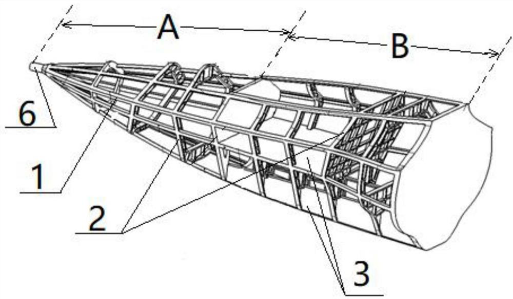 An aircraft front fuselage integral frame structure