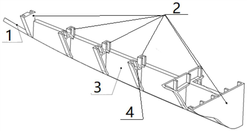 An aircraft front fuselage integral frame structure