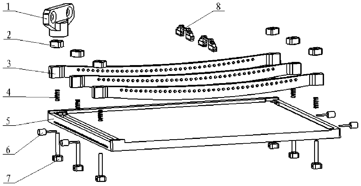 A universal fixture for milling cavity of thin cover plate