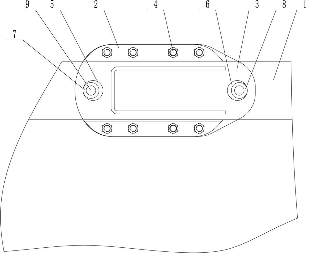 Reinforcing and limiting structure and method for detachable suspension of trailer