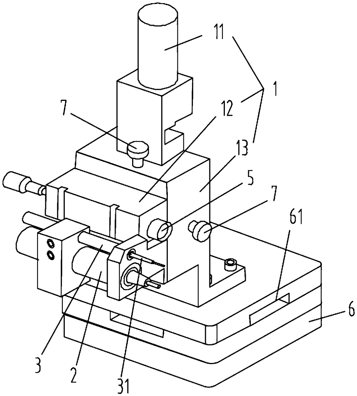 High-precision multifunctional thread glue spreading mechanism and method