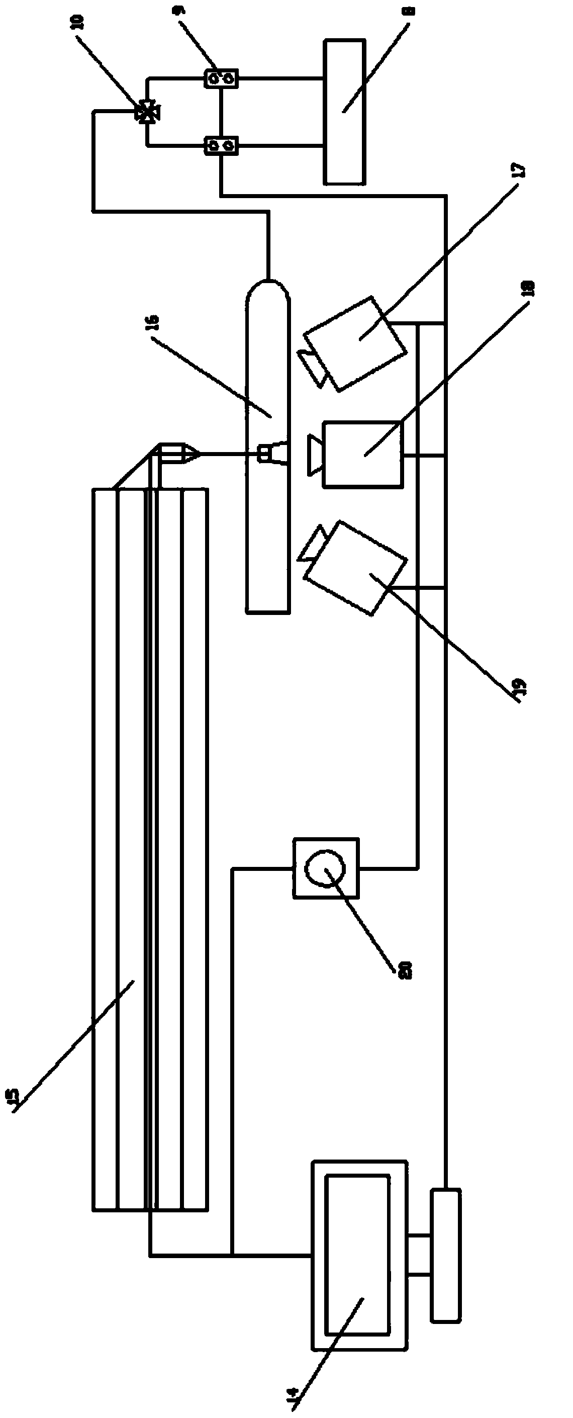 Device for ignition and combustion of primary boron product with high energy density laser