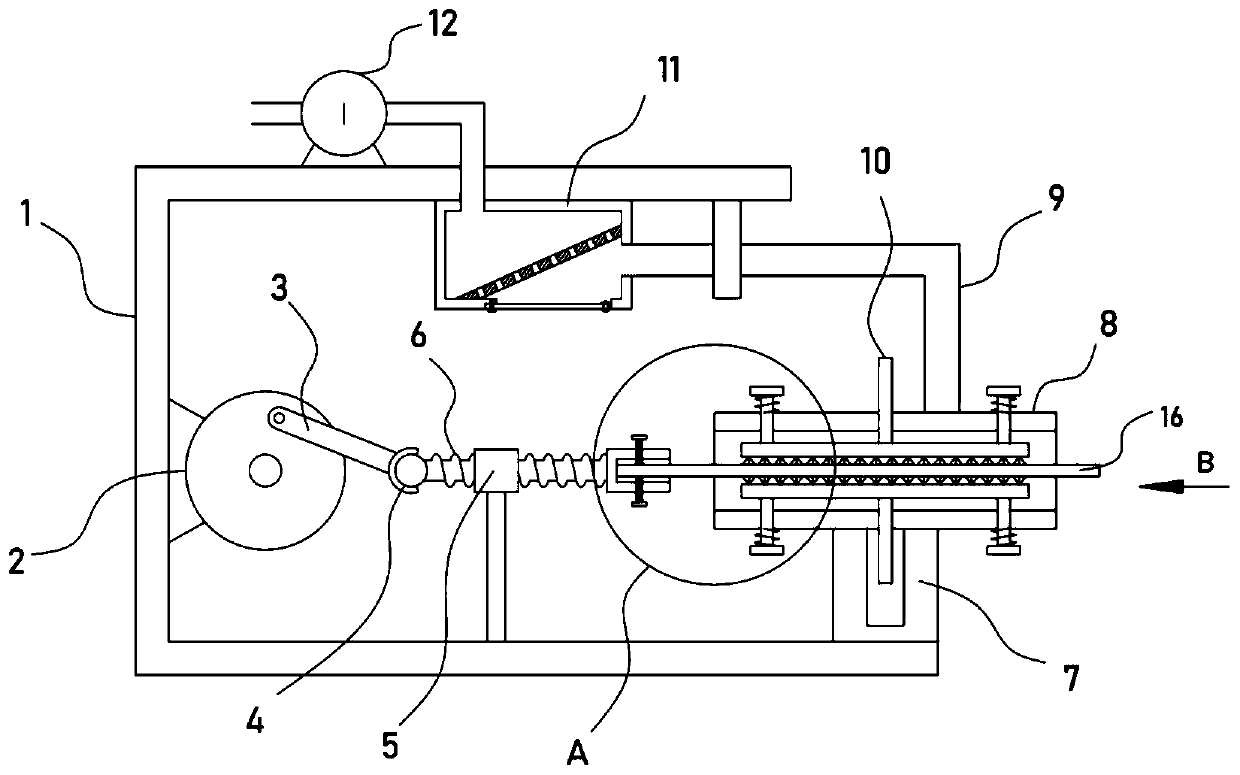 Grinding rust-removal device for processing surfaces of steel bars