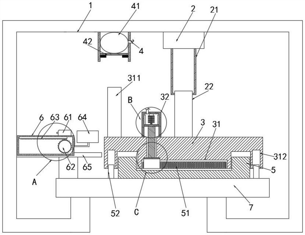 A stamping device for stamping new ceramic materials