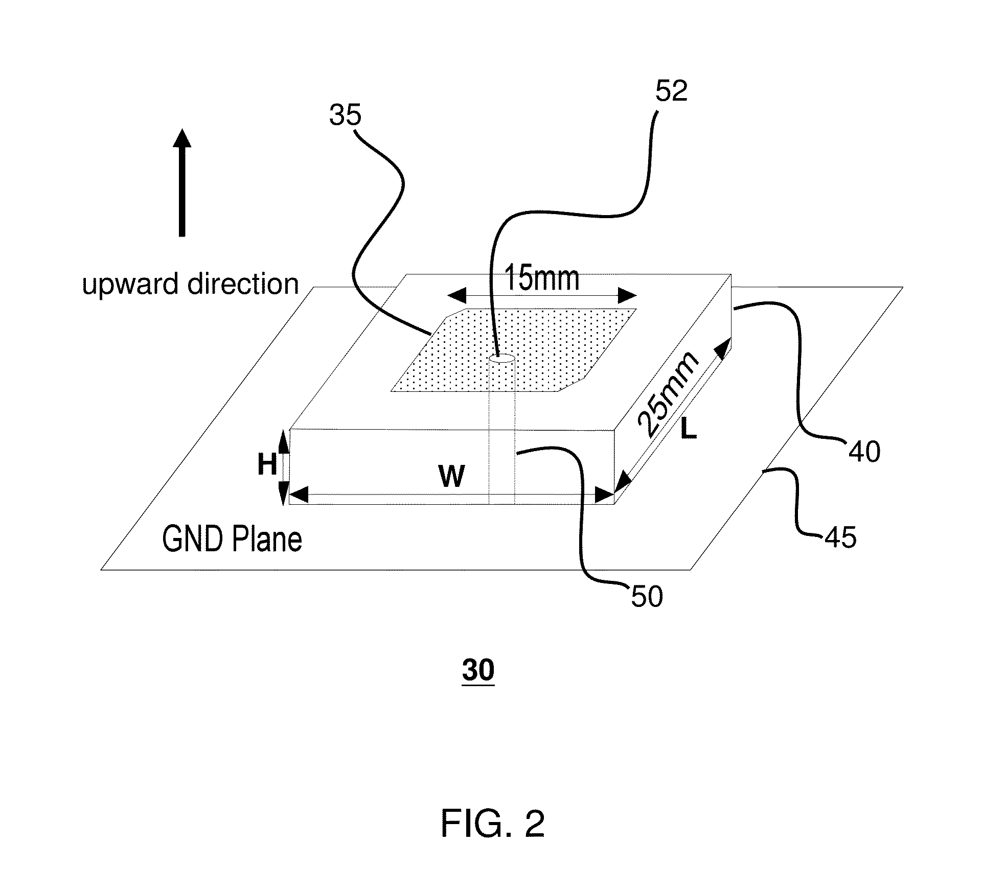 Antenna device for RF positioning system and installation method thereof