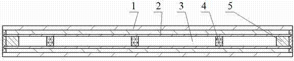 Glass welded metal composite vacuum plate and production method thereof