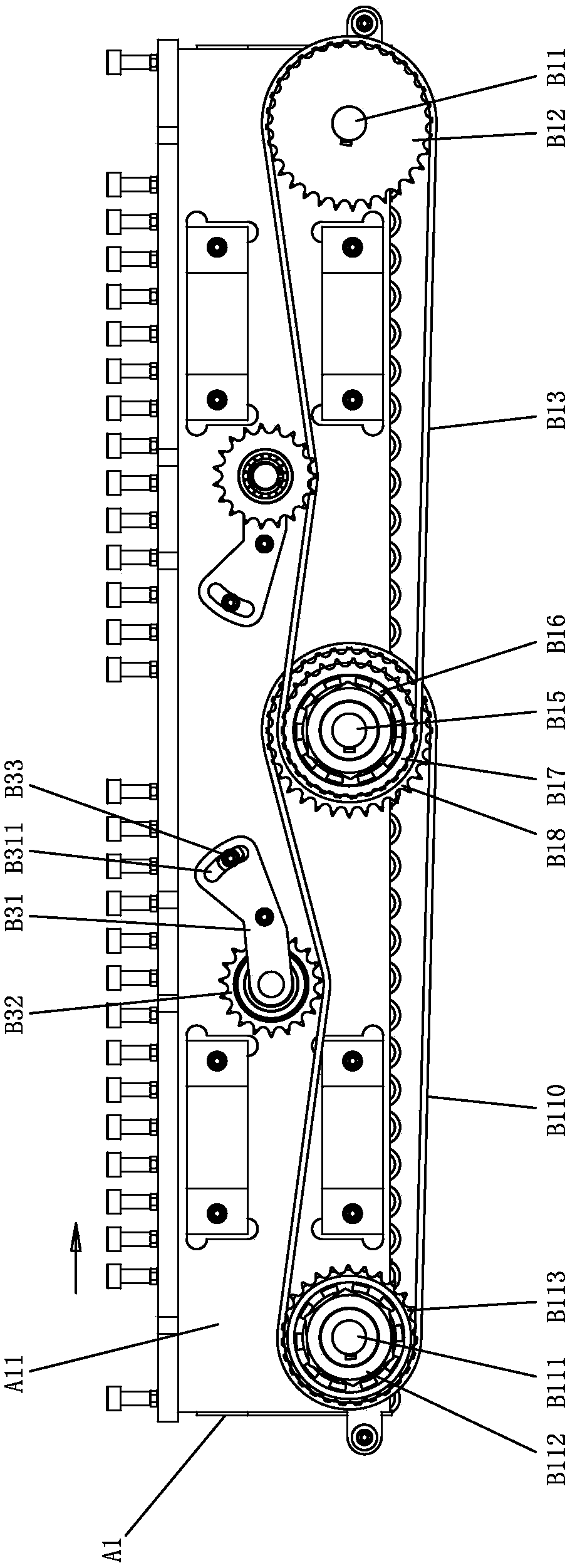 Batten pre-connection assembly for wood-processing machine