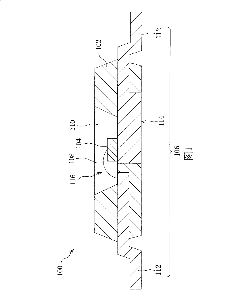 Side-view type LED packaging structure as well as production method and application thereof