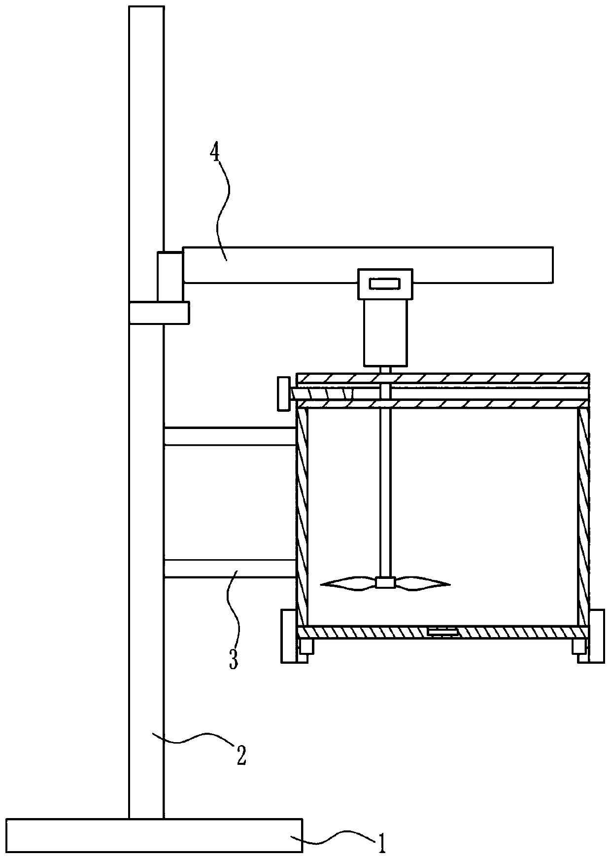 A petroleum asphalt mixing device